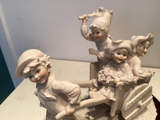 Opera d'arte in porcellana Capodimonte di Bruno Merli. – Sculture, Legno (photo 5 of 6)