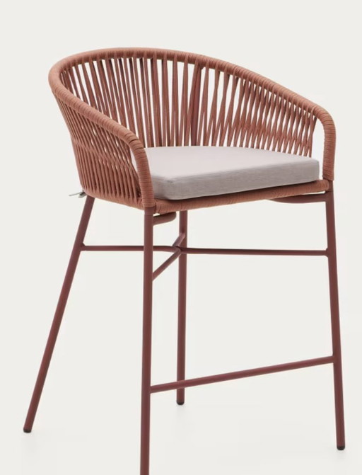 3x Kave Home Tabourets Yanet / Tabourets New Rope