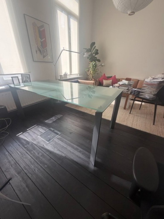 Image 1 of Kristalia Nori table with glass top