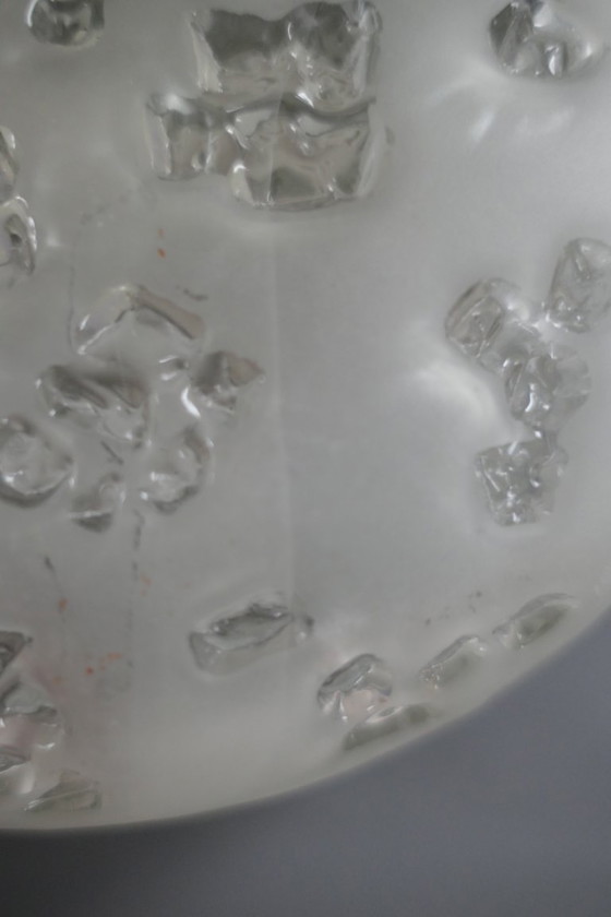 Vintage Peill & Putzler glass Ceiling light Germany – Metal (photo 8 of 14)