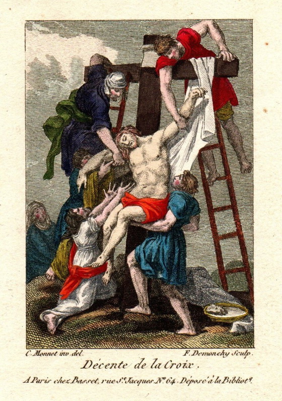 Image 1 of 7 Incisioni religiose Charles Monnet 1732-1808