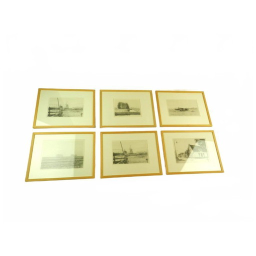 Set of 6 Certified Design Etchings / Prints - Chris Nobel