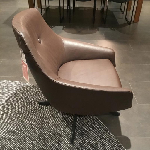 Montis Puk Low fauteuil – Leather, Wood