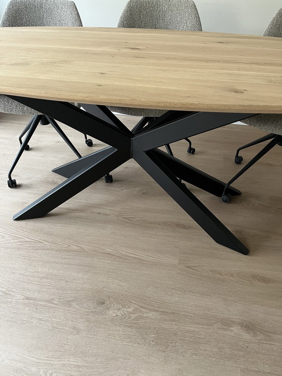 Image 1 of Table du Sud, table de salle à manger ovale danoise 220x100