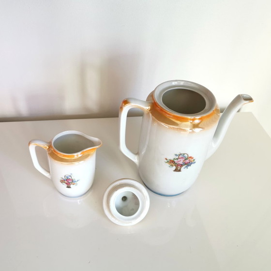 Image 1 of ART DECO COFFEE SET - SIX CUPS