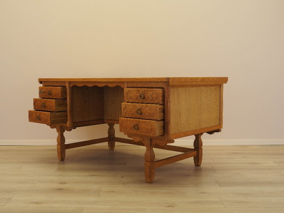 Image 1 of Oak desk, Danish design, 1960s, designer: Henning Kjærnulf