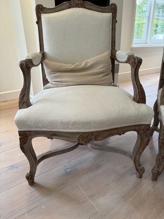 Image 1 of 2x Modern Louis Xvi Armchairs