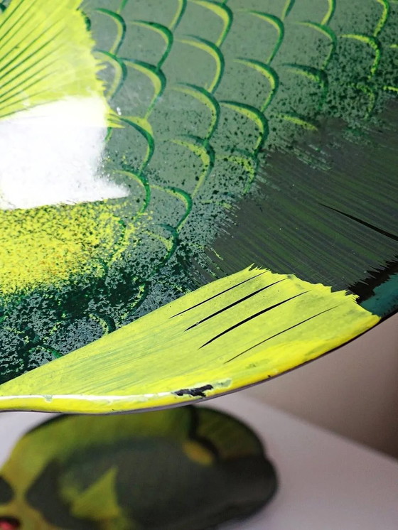 Pair of vintage German tropical fish lacquered catchalls. – Bowls, Plastic, Glass (photo 15 of 15)