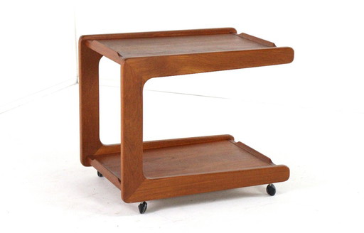 Carrello vintage in teak dal design danese