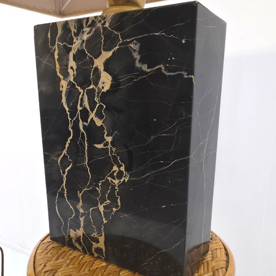 Image 1 of Set aus 2 wunderschönen schweren Marmorlampen aus den 1960er Jahren.