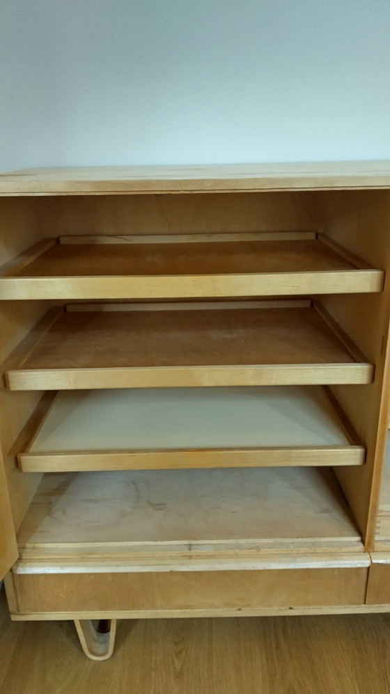 Image 1 of Aparador PASTOE de Cees Braakman - serie de abedul de los años 50 - 130 x 91 x 47 cm