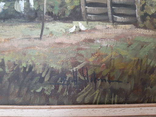 Painting B.H. Slotman - Size 50 x 60 cm