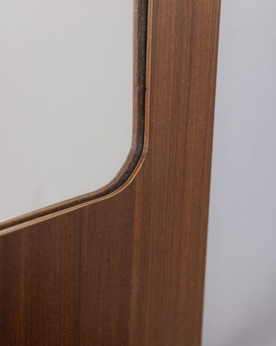 Image 1 of Miroir mural vintage en teck des années 1960 par Campo e Graffi
