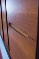 Vintage teak highboard dressoir midcentury