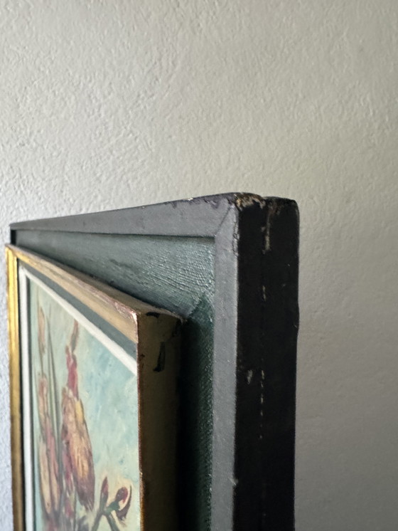 Image 1 of Farbiges Stilllebengemälde 20. Jahrhundert Rahmen E.Bouche