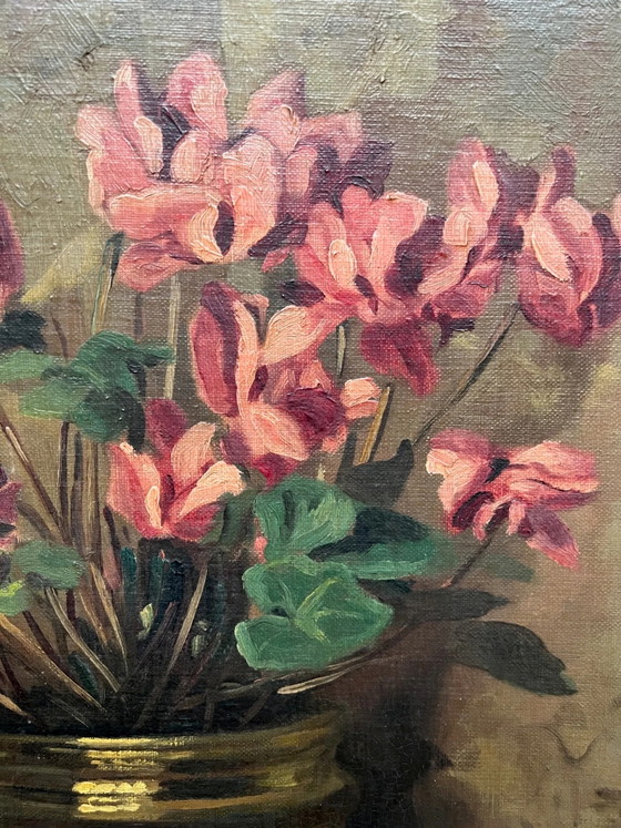 Oil on panel, Still life with flowers – Paintings & Drawings, Canvas (photo 4 of 5)