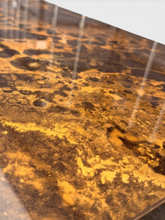 Guy Lefèvre für Ligne Roset Couchtisch aus den 1970er Jahren – „Solar Flare“, Lack- und Metallgestell (photo 6 of 12)