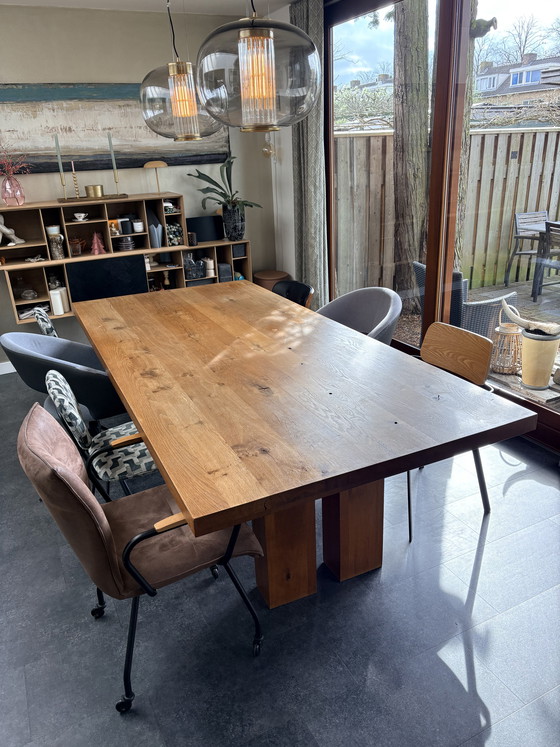 Image 1 of Diseño holandés DD Para mesa de roble 260x120