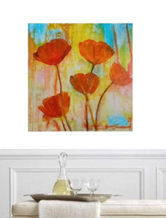 Image 1 of Poppy painting