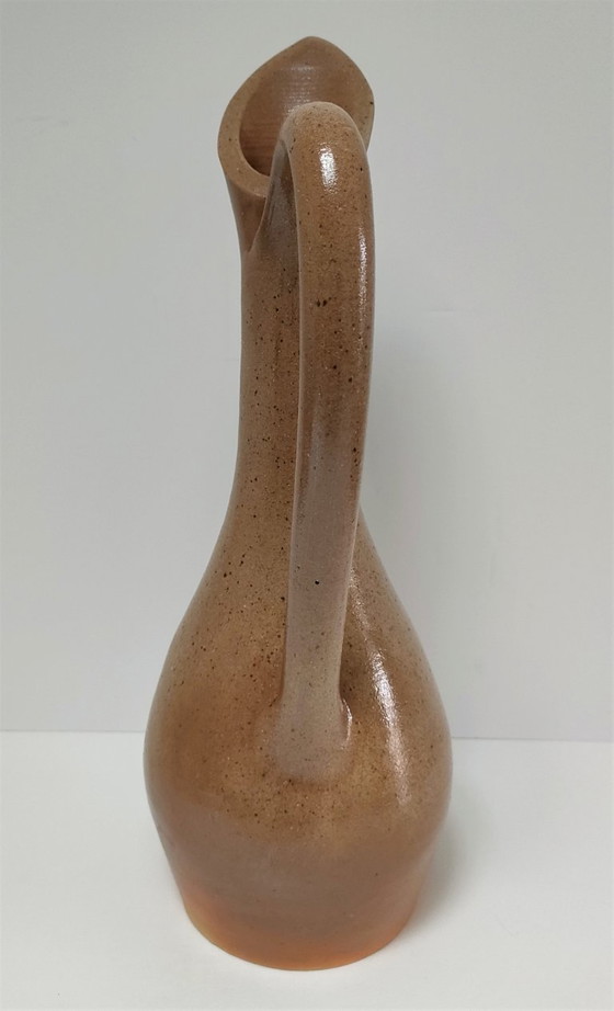 Image 1 of Pyriet aardewerken kan, jaren 70, hoogte 40,5 cm