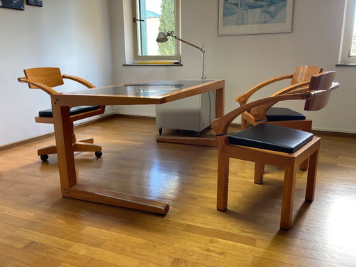 Scrivania Giorgetti Massimo Scolari con sedie