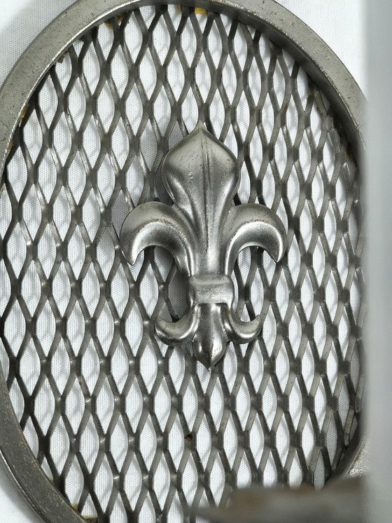 Image 1 of Appliques murales françaises vintage à motif fleur de lys – lot de 2 – années 1960/70