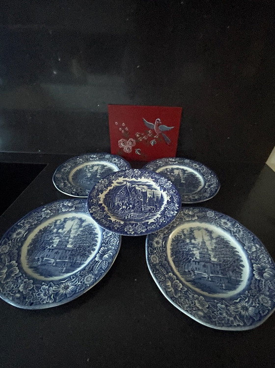Liberty Blue vintage Plates Staffordshire Ironstone, Crockery, Ceramic (photo 3 of 15)