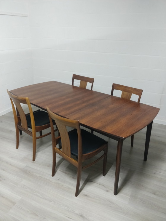 Image 1 of Vintage Scandinavian dining room set | C-E Ekström
