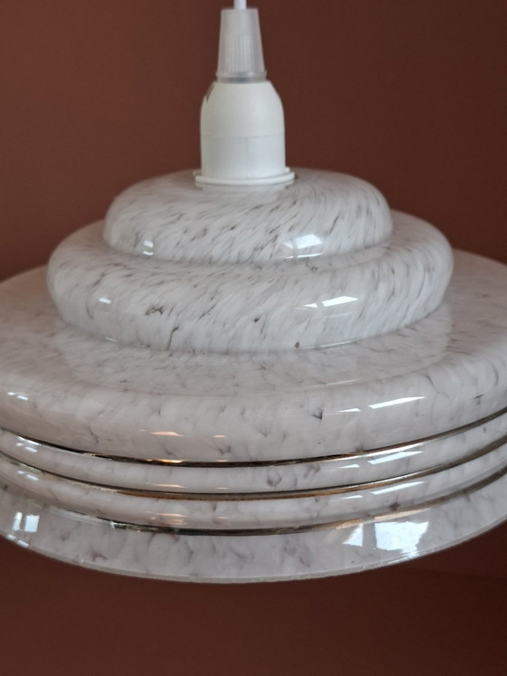 Lampada Clichy francese vintage Art Déco – Lampade a sospensione, Vetro (photo 7 of 7)
