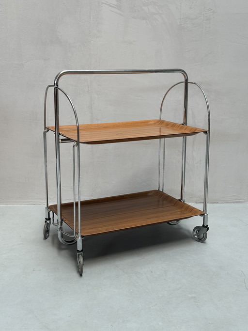 Carrello di servizio pieghevole Bremshey & Co anni '70