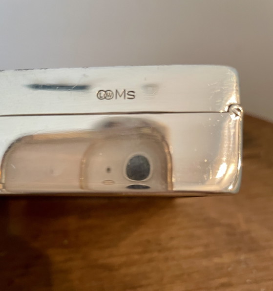 Image 1 of Estuches para cigarrillos y apagavelas, chapados en plata.