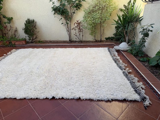 Tappeto berbero bianco in lana naturale, dimensioni 150/250 cm – Aime Té, Tappeti, Wool (photo 3 of 7)
