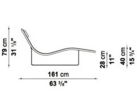Chaise Longue Landscape B&B Italia – Chaises longues, Metal, Textile (photo 14 of 14)