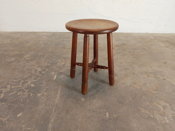 Image 1 of Vintage wooden stool 