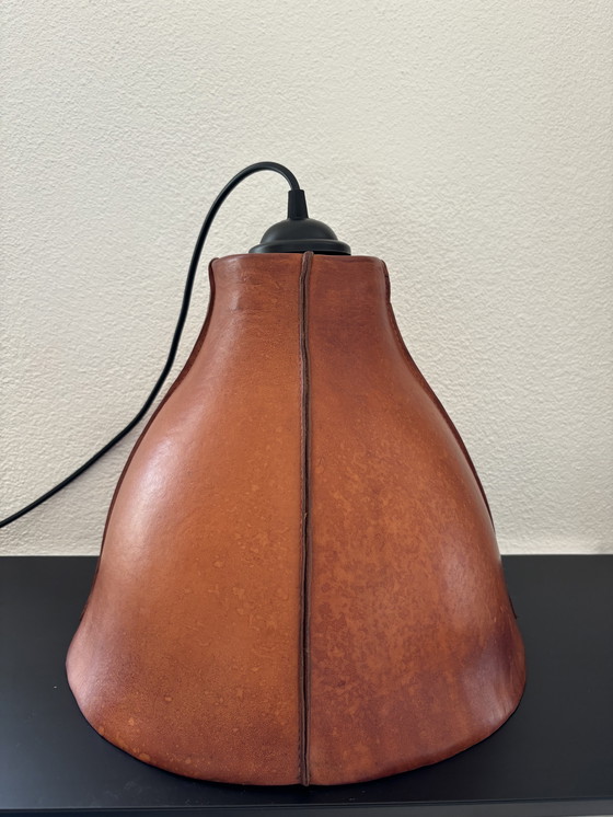 Image 1 of Vintage Leren Hanglamp 