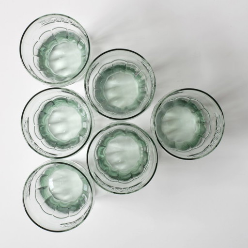 Set mit 6 Vintage-Coca-Cola-Gläsern / Georgia Green Classic Coke Gläser 400 ml / 1990er Jahre (photo 2 of 8)