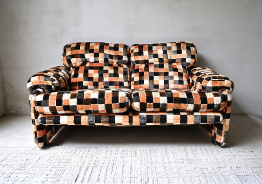 Sofá 'Coronado' vintage de B&B Italia Afra & Tobia Scarpa. – 2 zitsbanken, Velvet (photo 2 of 15)