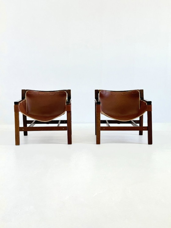 Fauteuils Safari Lounge de Carlo Hauner pour Forma – Wood, Leather (photo 5 of 19)