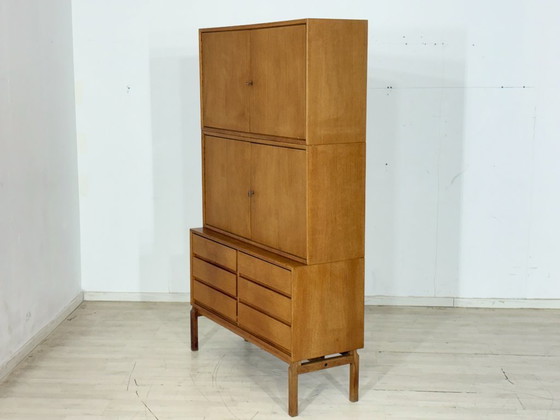 Image 1 of Vintage classic: IKEA MTP storage cabinet / shelf / highboard / sideboard – oak – design Marianne Richter
