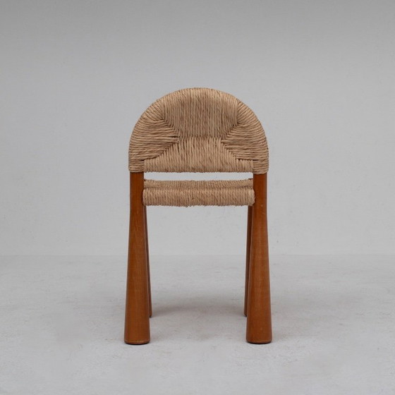 Image 1 of Set mit 6 Alessandro Becchi „Toscanolla“ Esszimmerstühlen für Giovannetti