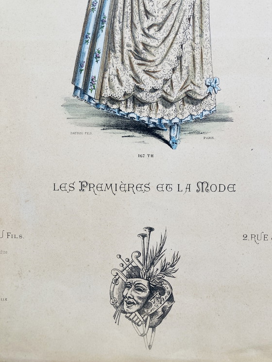 Image 1 of Litografie di libri d'epoca - Donne in costume - Parigi