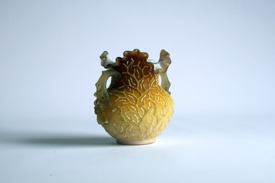 Image 1 of Victorian Glass Coralene Vase, Late 19th Century