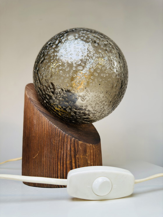 Image 1 of SPHERE TABLE LAMP BY HUSTADT LEUCHTEN, GERMANY, CIRCA 1970s
