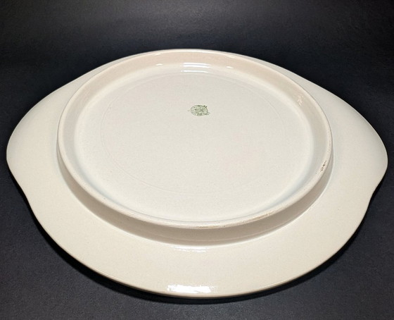 Dienblad uit de jaren 60 met bladeren en citroenen (Boch Frères) – Tafelaccessoires, Ceramic (photo 6 of 7)