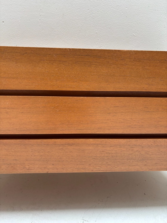 Deens designadekast, Ladekasten, Metaal, Hout, Zwart (foto 2 van 7)