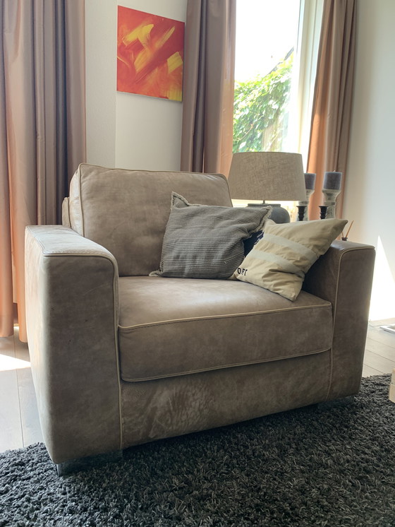 Image 1 of Sehr schöner Ledersessel / Loveseat