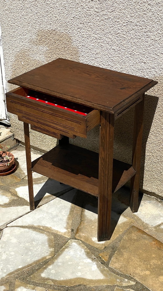 Image 1 of Comodino anni '40 in rovere massello, Francia