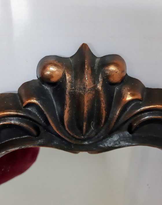 Image 1 of Specchio da parete russo decorato d'epoca: eleganza regale in bronzo e oro