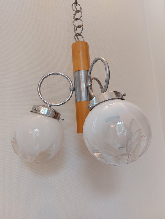 Image 1 of Lampe suspendue murano vintage