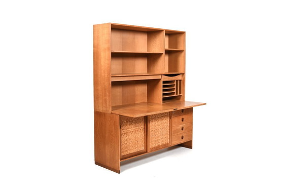 Image 1 of Meuble Hans J. Wegner avec bureau intégré, années 1960